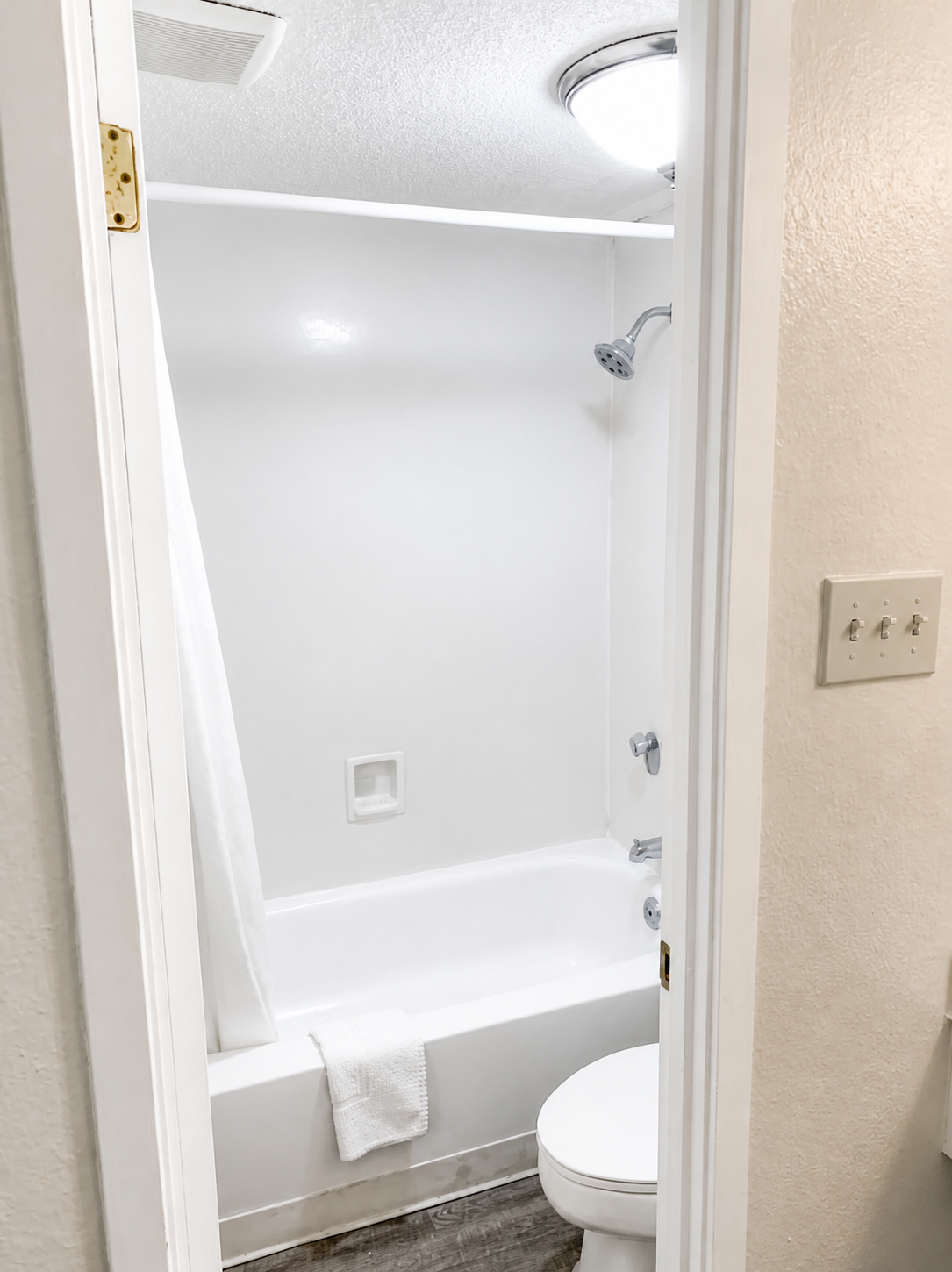 Montgomery bathroom with tub and shower