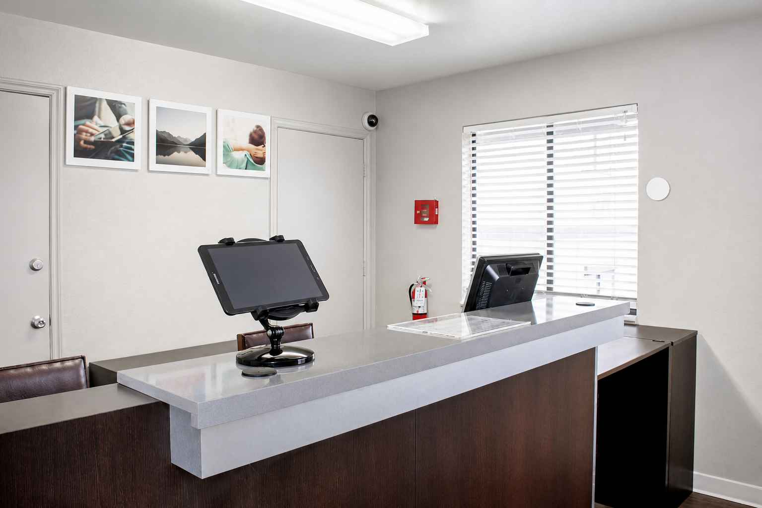 Springdale front desk and reception counter